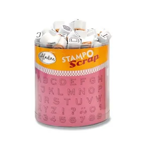 Stampo Scrap bélyegek Három mini ábécé, 103 db